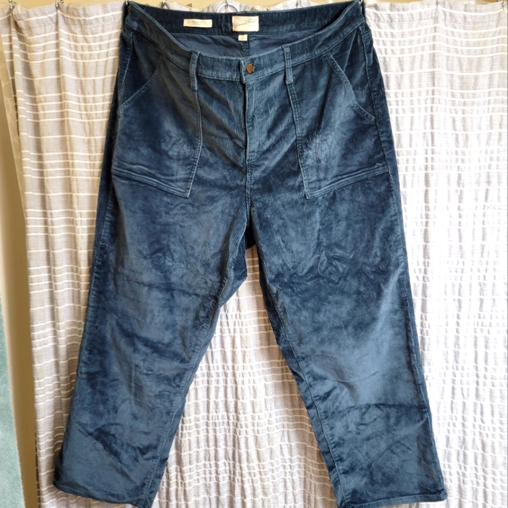Universal Thread High Waisted Corduroy Pants, Size 20W, Teal